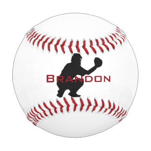 Baseball Catcher Image on a Baseball