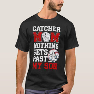 Baseball Catcher Mum Proud Mama Of A Baseball Catc T-Shirt