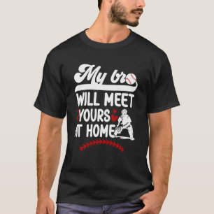 Baseball Catcher Sister Funny Sister of A Baseball T-Shirt