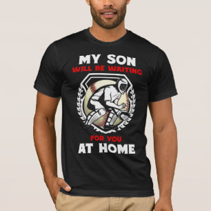 Baseball Catcher Son Proud Parents Support Humor T-Shirt