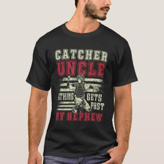 Baseball Catcher Uncle Proud Uncle Of A Baseball C T-Shirt