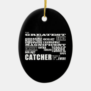 Baseball Catchers : Greatest Catcher Ceramic Ornament