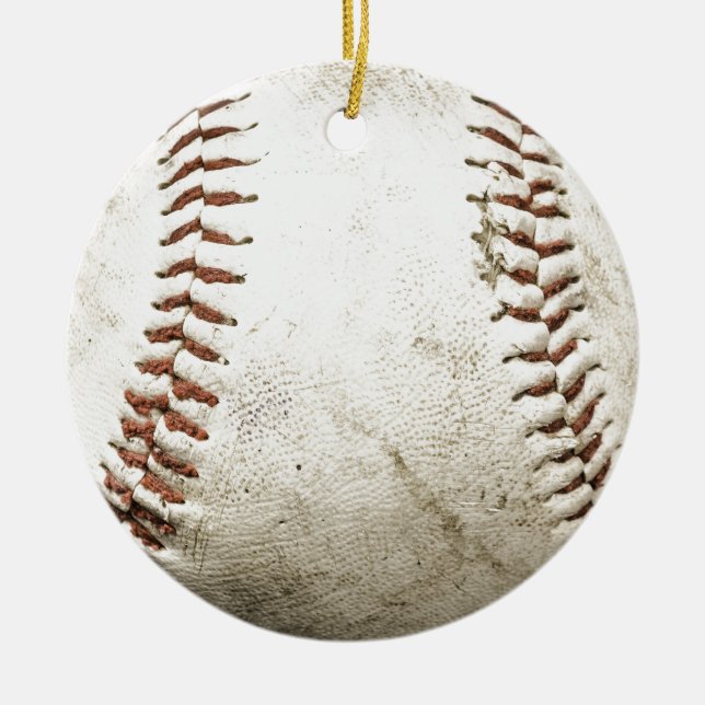 Baseball Ceramic Ornament (Front)