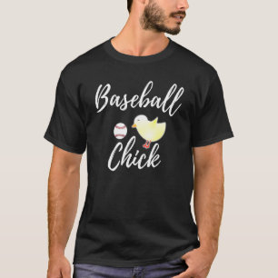 Baseball Chick Chicken Lover T-Shirt