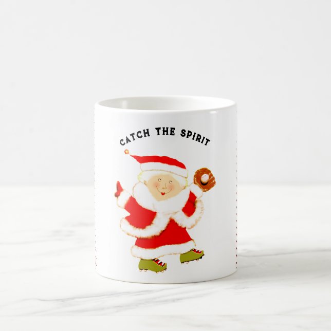 Baseball Christmas Coffee Mug (Center)