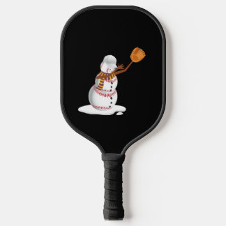 Baseball Christmas Dubbing Snowman Gift Mum or Dad Pickleball Paddle