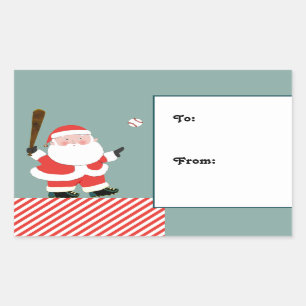 Baseball Christmas Gift Tag