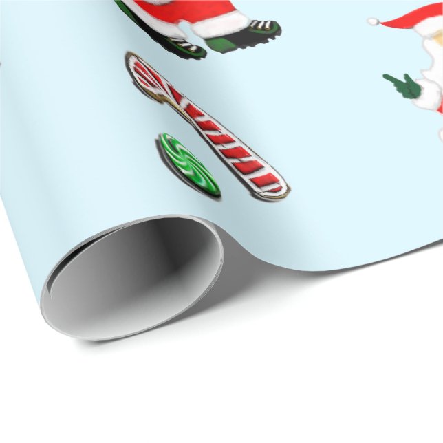 Baseball Christmas gift Wrapping Paper (Roll Corner)