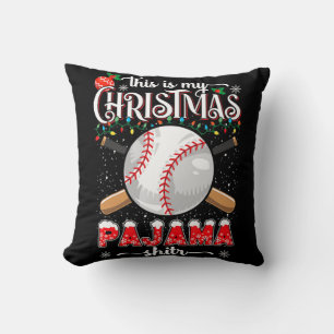 Baseball Christmas GiftS This Is My Christmas Paja Cushion