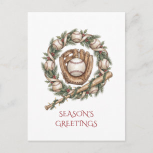 Baseball Christmas Greeting Card