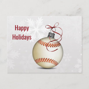 Baseball Christmas Greeting Card