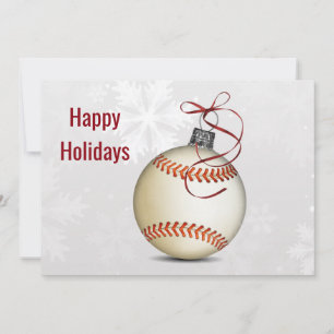 Baseball Christmas Greeting Card