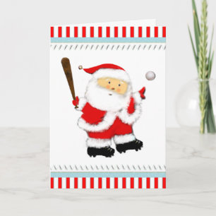 Baseball Christmas Holiday Card