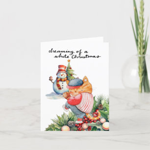 Baseball Christmas  Holiday Card