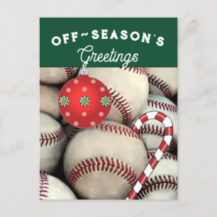 Baseball Christmas Holiday Cards