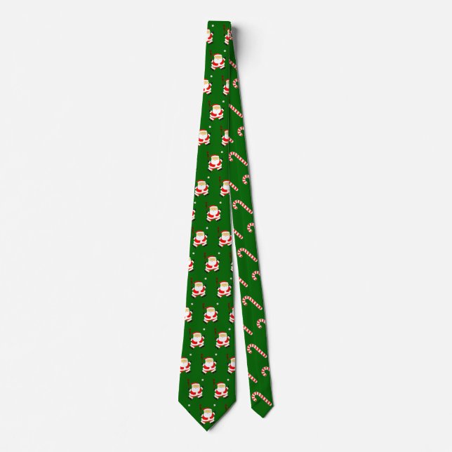 Baseball Christmas Holiday Tie (Front)