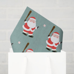 Baseball Christmas Holiday Tissue Paper