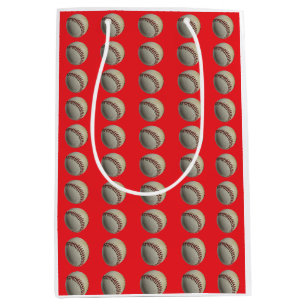 BASEBALL CHRISTMAS MEDIUM GIFT BAG