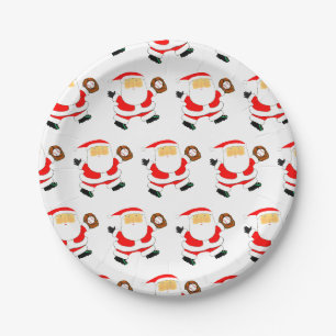 Baseball Christmas Paper Plate