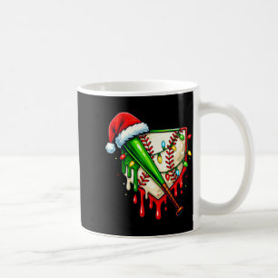 Baseball Christmas Santa Hat Dripng Ice Cream Xmas Coffee Mug