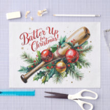Baseball Christmas themed Batter Up for Christmas!
