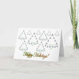 Baseball Christmas Tree Farm Holiday Card