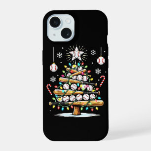 Baseball Christmas Tree iPhone 15 Case