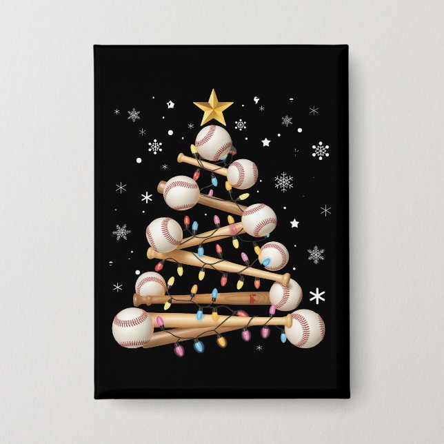 Baseball Christmas Tree Light Xmas Sports Lover (Front)