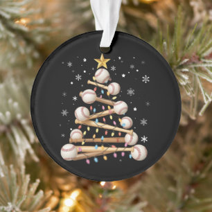 Baseball Christmas Tree Light Xmas Sports Lover Ornament