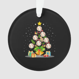 baseball christmas tree ornament