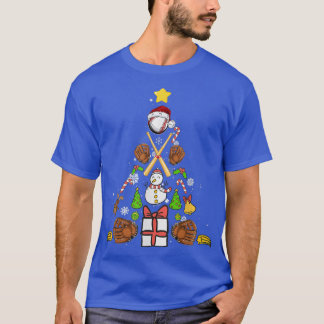 Baseball Christmas Tree  T-Shirt