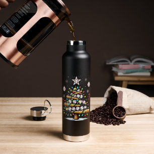 Baseball Christmas Tree Water Bottle