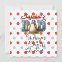 Baseball Christmas with gifts and ball  