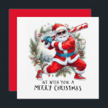 Baseball Christmas with Santa Claus Holiday Card<br><div class="desc">Combine your love for baseball with the magic of Christmas! This festive holiday card features a baseball-inspired Christmas design, making it the perfect card for sports fans during the holiday season. Gifts for Coach, Instructor, teacher, friends, mum, dad, girlfriend/boyfriend, co-worker, hostess, neighbour, him/her, couples, grandparents, boss, kids, best friend, family,...</div>