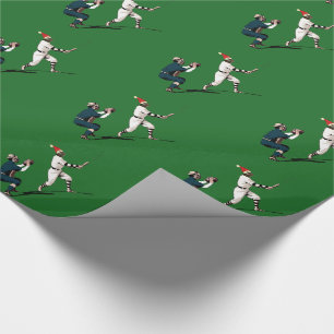 Baseball Christmas Wrapping Paper