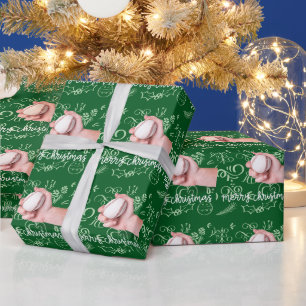 Baseball Christmas  Wrapping Paper