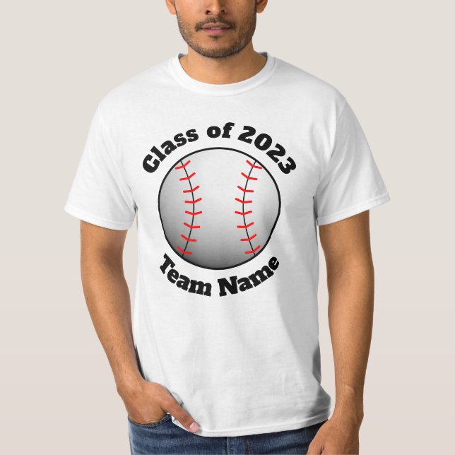 Baseball Class of 2023 Graduation T-Shirt (Front)