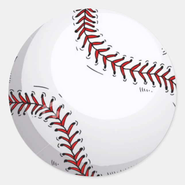 Baseball Classic Round Sticker (Front)