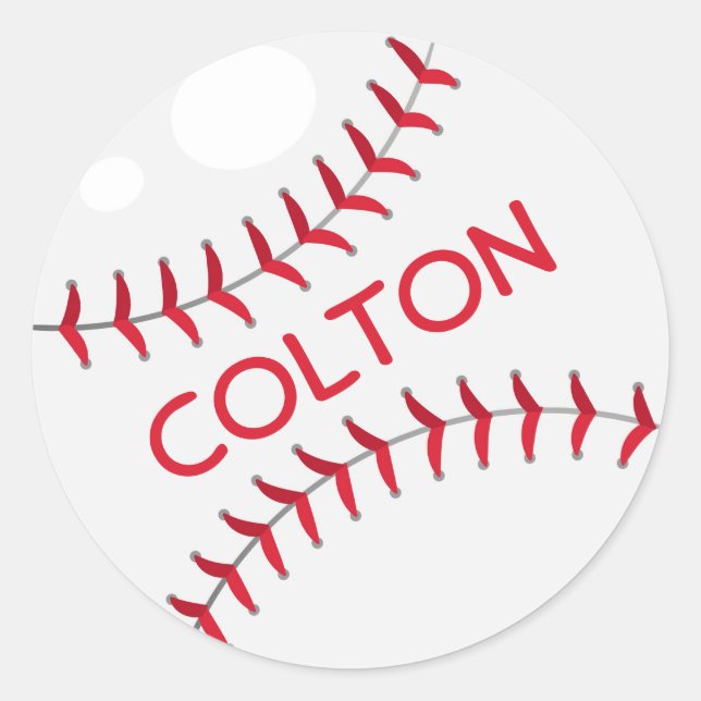 Baseball Classic Round Sticker (Front)