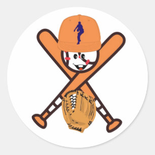 BASEBALL CLASSIC ROUND STICKER