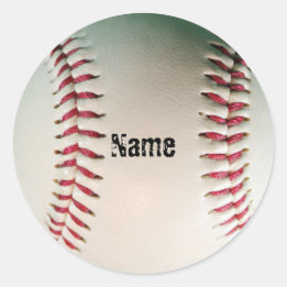 Baseball   classic round sticker