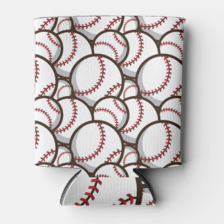 Baseball: Classic Seamless Pattern Can Cooler