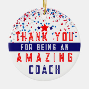 Baseball coach christmas tree decoration