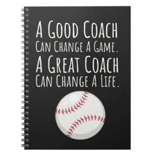 Baseball Coach Gift Ideas Keepsake From Team Sport Notebook