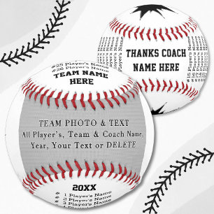 Baseball Coach Gifts, Team Photo, Player's, Coach