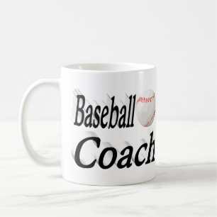 Baseball Coach half text Coffee Mug