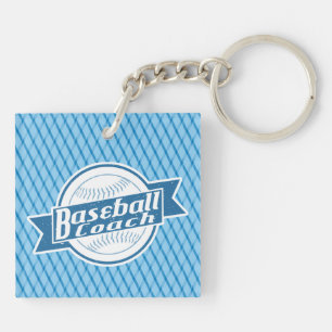 Baseball Coach Key Ring