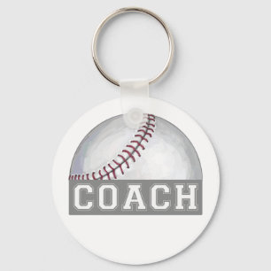 Baseball Coach Key Ring