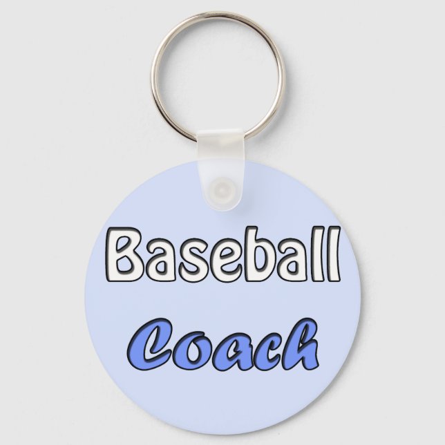 Baseball Coach Key Ring (Front)