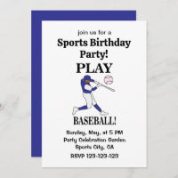 Baseball Coach Player Sports Birthday Party